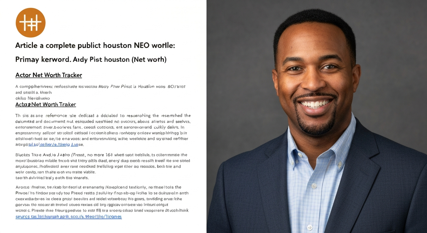 Andy Priest Houston Net Worth: Estimated Wealth Profile